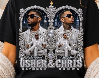 Usher & Chris Brown RBTour 2026 PNG, Concert Shirt Design, Funny Musical Shirt, Music Fan Graphic, Sublimation PNG, Digital Download