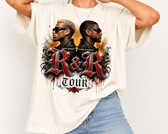 Chris Brown & Usher Raymond Legends Tour 2026 PNG, Concert Shirt Design, Music Fan Graphic, Sublimation Png, Digital Download