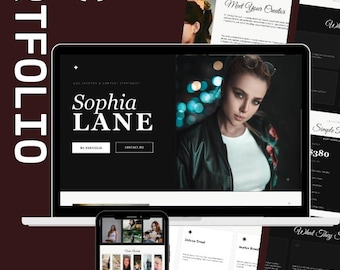 UGC Portfolio Template Canva | Aesthetic Media Kit for Lifestyle Creators | Brand Deal Landing Page