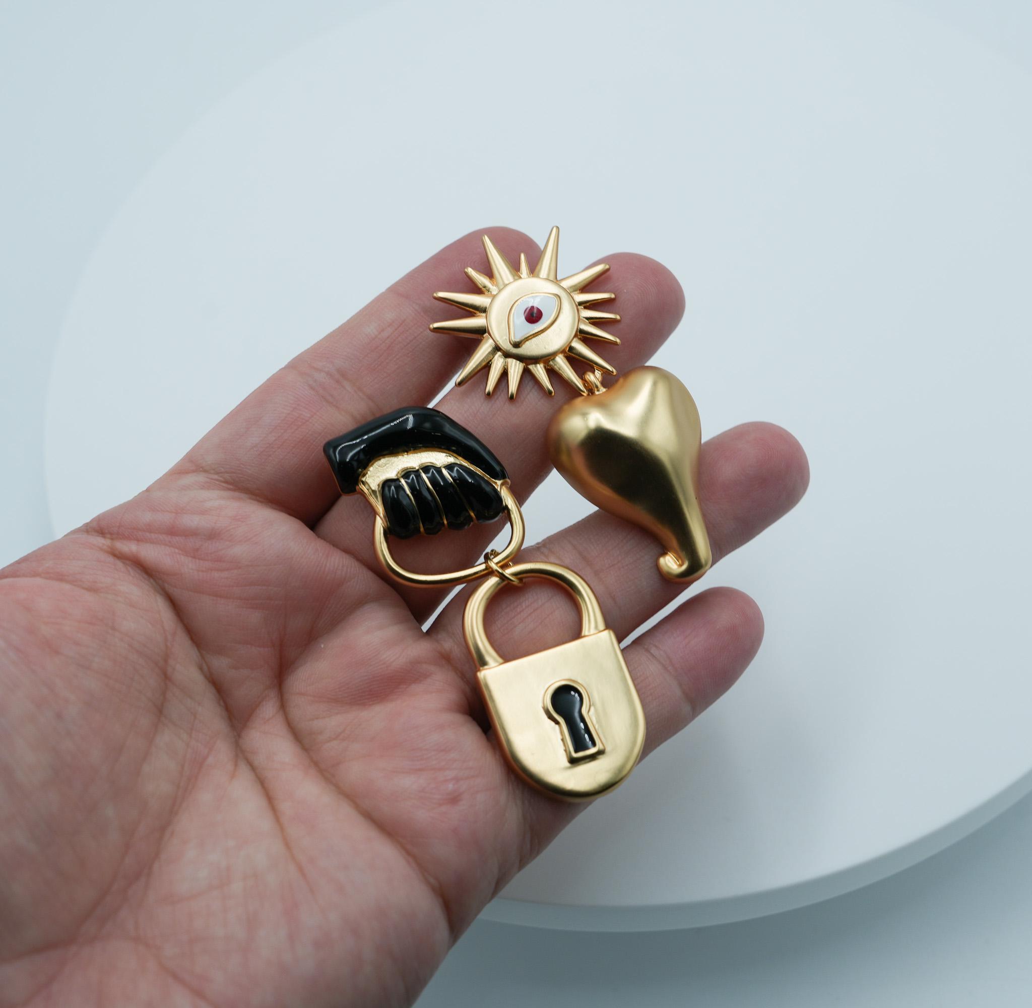 Schiaparelli Keyhole Earrings - Etsy