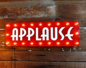 Marquee retro Applause lighted sign wall decor art deco vintage stage tv radio studio light up hanging