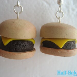 Cheeseburger Dangle Earrings