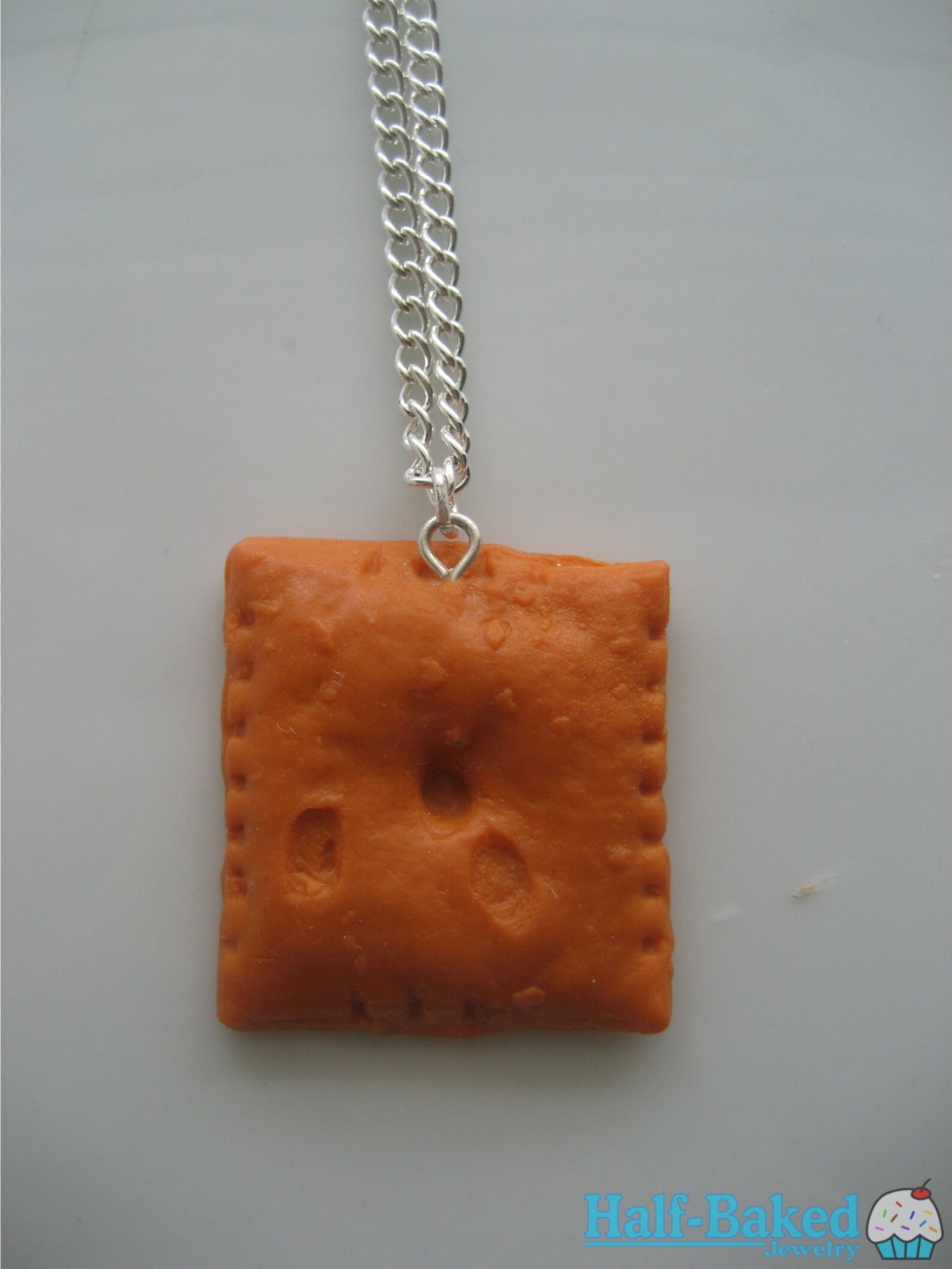 Cheezit Necklace W/ Sterling Silver Chain Etsy