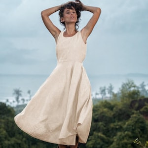 white raw silk dress Rhiannon Pure White Silk Dress