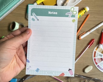 Bloc-notes ligné rentrée des classes