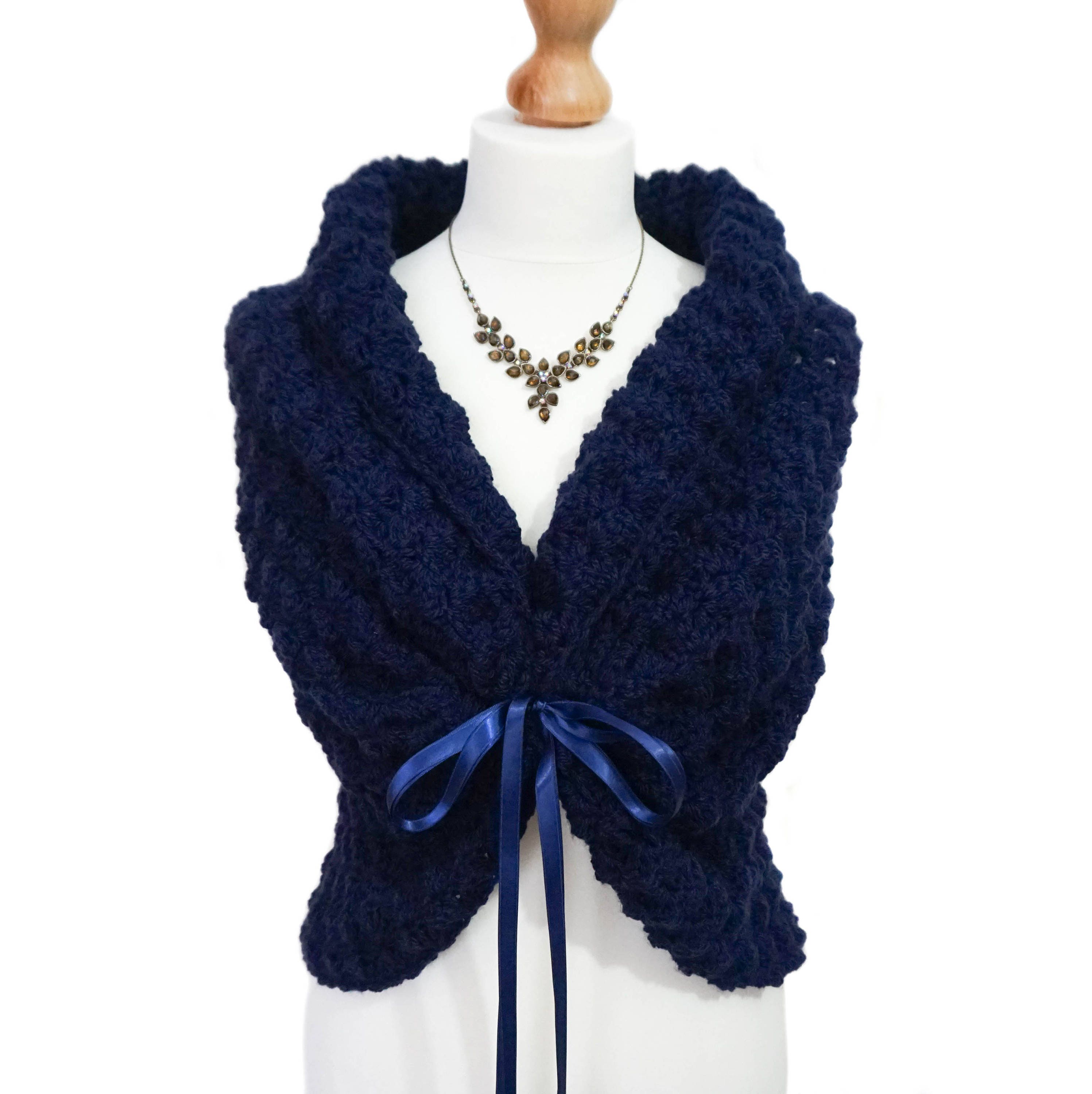 navy wrap for wedding