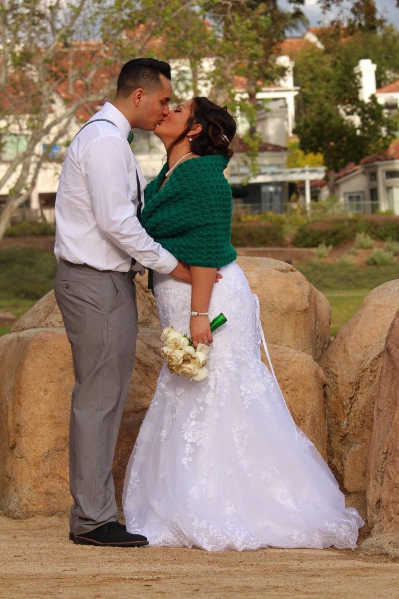 Emerald Green Shawl for Bridesmaid Dresses