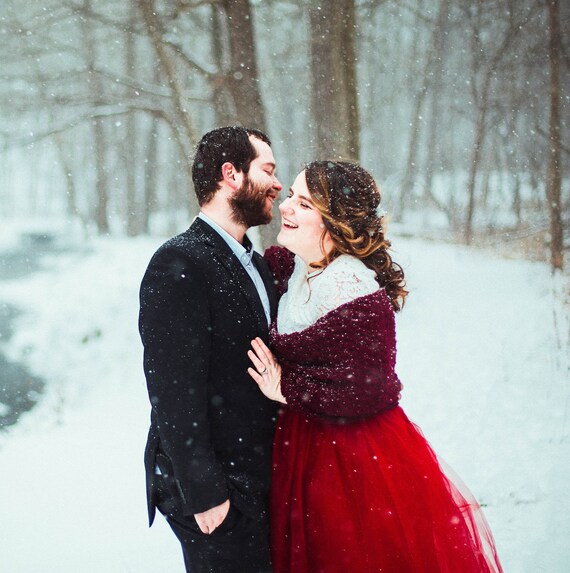 wrap for winter wedding