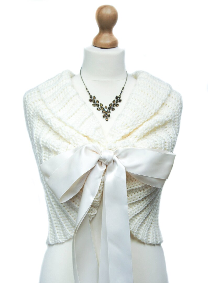 ivory bridal shrug