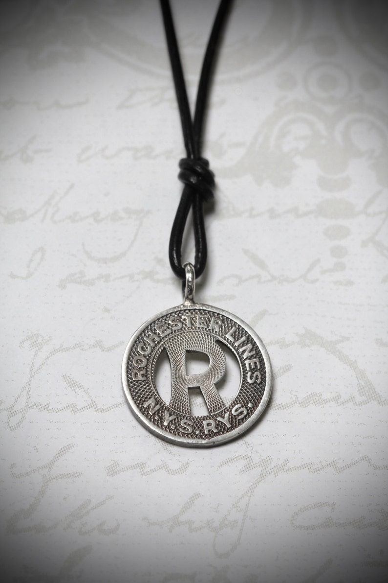 Silver Rochester NY Subway Token Pendant Etsy