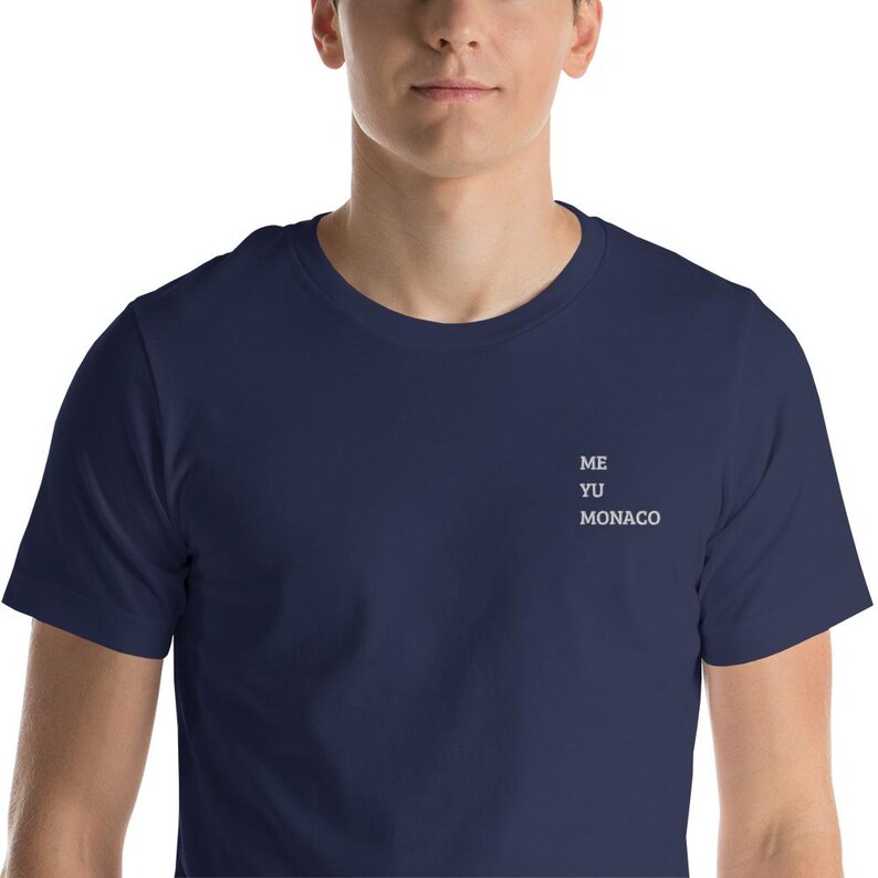Unisex t-shirt Monaco Montecarlo( ME YU MONACO ) blu notte