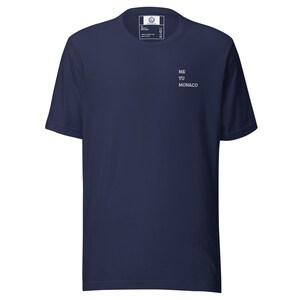 Unisex t-shirt Monaco Montecarlo( ME YU MONACO ) blu notte