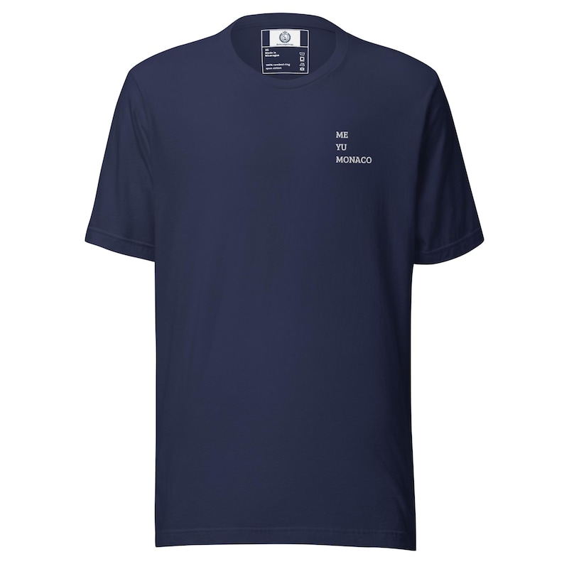 Unisex t-shirt Monaco Montecarlo( ME YU MONACO ) blu notte