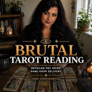 Brutal Tarot Reading | Shadow Work & Tough Love | Unfiltered Truth Psychic | Same Hour PDF Delivery