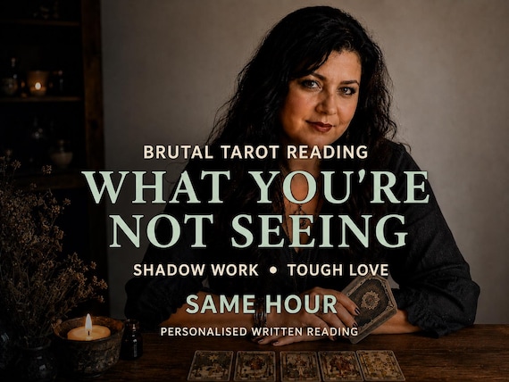 Brutal Tarot Reading | Shadow Work & Tough Love | Unfiltered Truth Psychic | Same Hour PDF Delivery