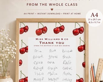 Ricordo personalizzato con la scrittura a mano dell'insegnante / Regalo di ringraziamento per la classe (Download digitale)