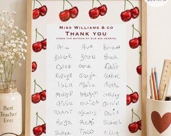 Personalised Teacher Handwriting Keepsake | Class Thank You Gift (Digital Download)