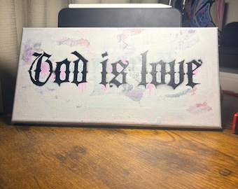 streetart-stencil op origineel canvas