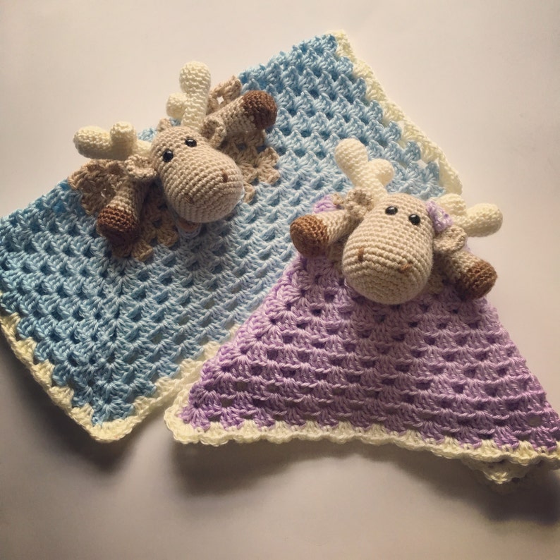 GIRL Moose Security Blanket // Made To Order Etsy