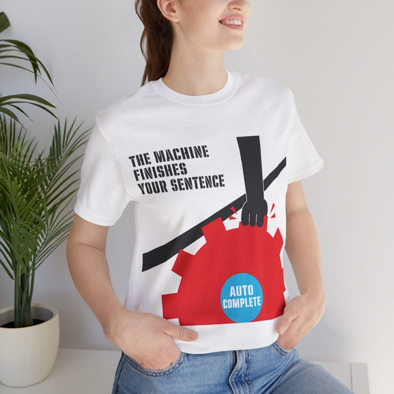 T-shirt Dread existentielle pour programmeur · La machine finit votre phrase · Copilote avec humour à saisie semi-automatique · Cadeau pour développeur de logiciels image 10