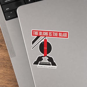 Pendulum Cursor Sticker · AI Developer Dread Laptop Decal · Funny Programmer Copilot Humor · Coder Gift Sticker