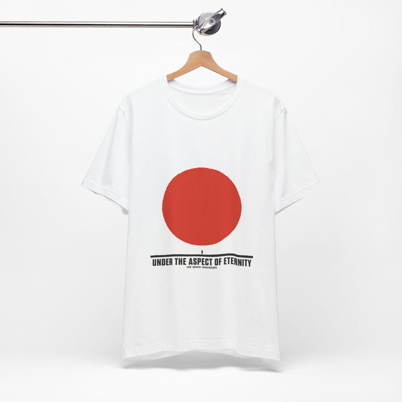 Stoic Philosophy Tee · Sub Specie Aeternitatis · Spinoza View from Eternity Shirt · Minimalist Gift for Philosophy Major image 8