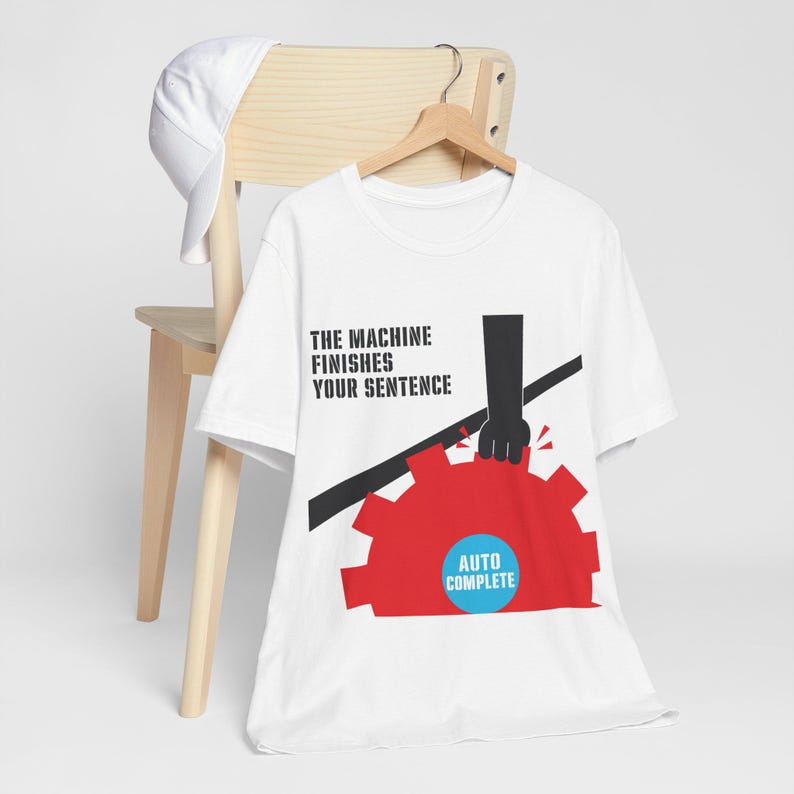 T-shirt Dread existentielle pour programmeur · La machine finit votre phrase · Copilote avec humour à saisie semi-automatique · Cadeau pour développeur de logiciels image 9