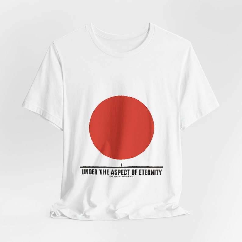 Stoic Philosophy Tee · Sub Specie Aeternitatis · Spinoza View from Eternity Shirt · Minimalist Gift for Philosophy Major image 7