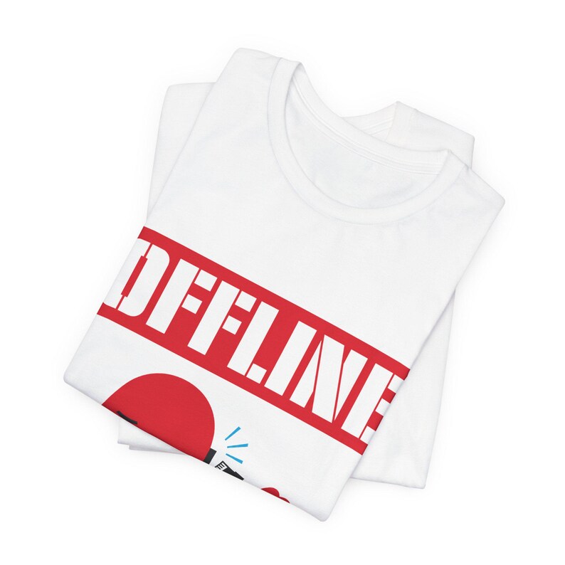 T-shirt Offline · Humour de développeur · T-shirt style dessin animé années 50 pour informaticien · Cadeau amusant pour programmeur (congés payés) image 6