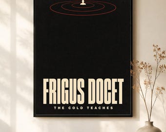 Frigus Docet Poster · The Cold Teaches · Cold Plunge Gift · Ice Bath Wall Art · Winter Swimmer Minimalist Print