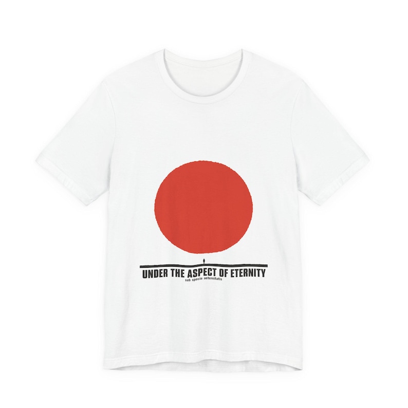 Stoic Philosophy Tee · Sub Specie Aeternitatis · Spinoza View from Eternity Shirt · Minimalist Gift for Philosophy Major image 4