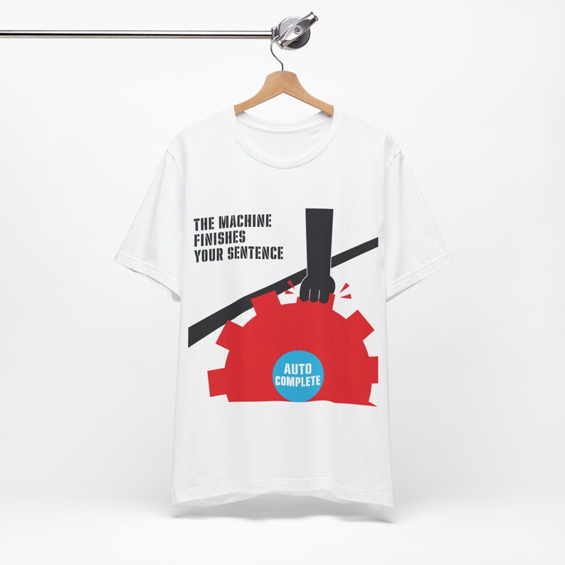 T-shirt Dread existentielle pour programmeur · La machine finit votre phrase · Copilote avec humour à saisie semi-automatique · Cadeau pour développeur de logiciels image 8