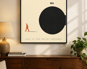 Nolo Poster · That Is The Entire Sentence · Funny Boundaries Wall Art · Minimalist Latin Typography Print