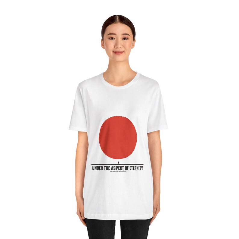 Stoic Philosophy Tee · Sub Specie Aeternitatis · Spinoza View from Eternity Shirt · Minimalist Gift for Philosophy Major image 14