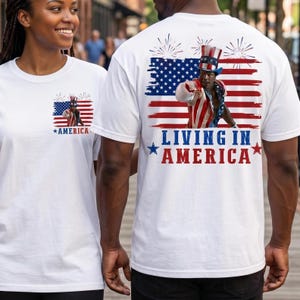 Apollo Creed Living In America Comfort Colors T-Shirt, Patriotic Fourth Of July Vintage America Tee, Retro USA Fighter Shirt, Movie Quotes