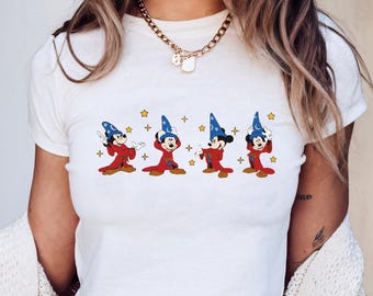 Disney Fantasia Mickey Baby Tee Fantasia Mickey Sorcerer Disney Girl Trip Shirt Mickey Wizard Fantasmic Crop Baby Tee Disney Park Trip Shirt