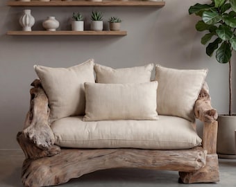 Burl Wood Lounge Chair | Sculptural Wooden Armchair | Organic Modern Statement Seating | Artisan Handmade Wood Chair | Wabi Sabi Furniture