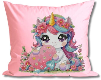 Unicorno schema punto croce