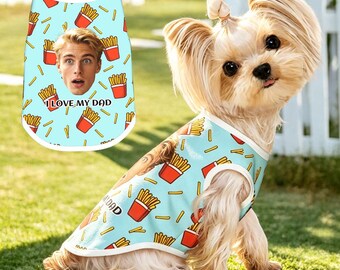 Personalized Photo Pet Shirt, Custom Dog Tank Top With Text, Gifts for Pet Owners