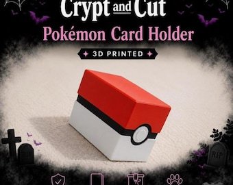 Pokémon Ball Inspired Card Holder Box | 3D Printed Trading Card Storage | Poké Ball Inspired Deck Case | Pokémon Collector Gift