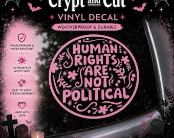 Human Rights Vinyl Decal | Feminist Equality Social Justice Sticker