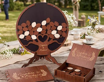 Personalized Wedding Guest Book Alternative, Family Tree ;Guest Book Wedding Sign - Wood, Custom Wedding Decor