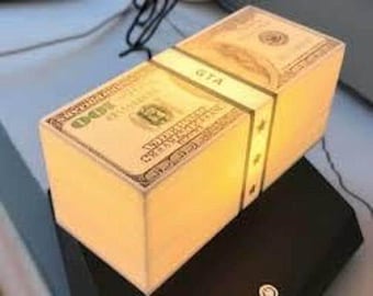 Lampe à billets magnétique en lévitation flottante et lumineuse, décoration de bureau Cyberpunk, cadeau