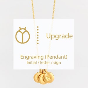 Grabado personal para colgante de letras/palabras ⦁ Colgante de letras/nombre ⦁ Regalo de joyería personalizado