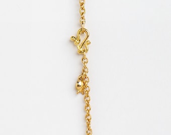 18K Rolo 2.5 mm Chain for Women Men ⦁ 18K Yellow Solid Gold Chain ⦁ Simple Gold Chain ⦁ Long Gold Chain