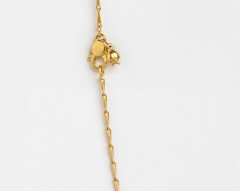 Pine Needle Chain 18K Gold, Women&#39;s Chain, 18k Yellow Gold Chain, Long Chain