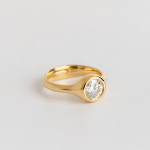 1 CT Diamond Ring GIA Solid Gold 18k Unique Engagement Ring • 1 Carat Anniversary Ring • Promise Ring • Berman Designers