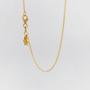 18K Solid Gold Rolo 1.2mm Chain ⦁ Men Thin Gold Chain ⦁ 18k Gold Yellow Gold Chain ⦁ Rose Gold Necklace 1.2mm ⦁ Custom Length Chain