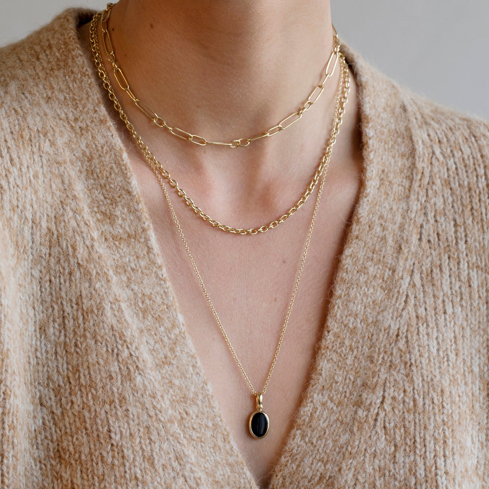 18K Rolo Handmade Rolo 3.2mm Chain for Women Men 18K Yellow - Etsy