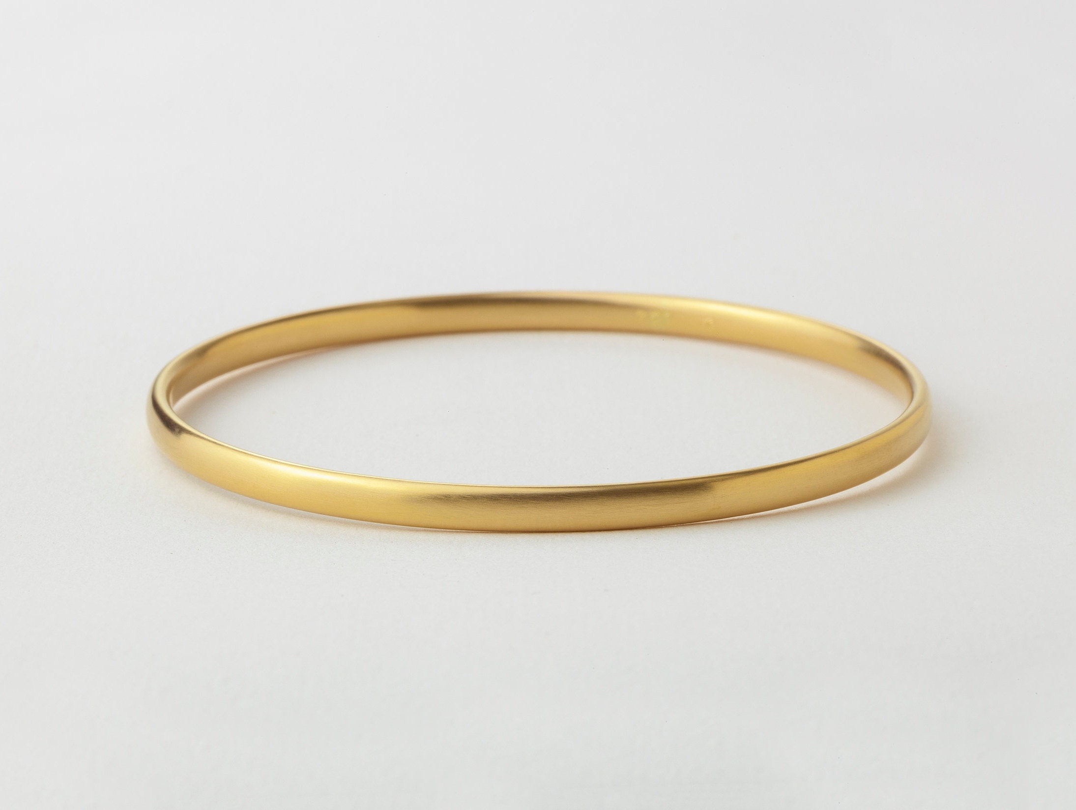 Solid Gold Bangle for Small Hands | Jane Bartel Jewelry